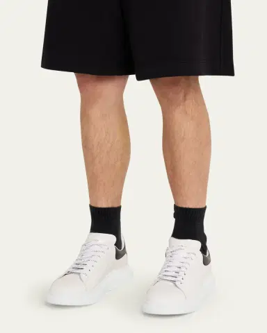 Alexander McQueen Men's Leather Oversized Sneakers | Thumbnail 2