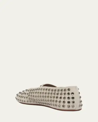 Alaïa Crystal Stud Mary Jane Ballerina Flats | Thumbnail 2