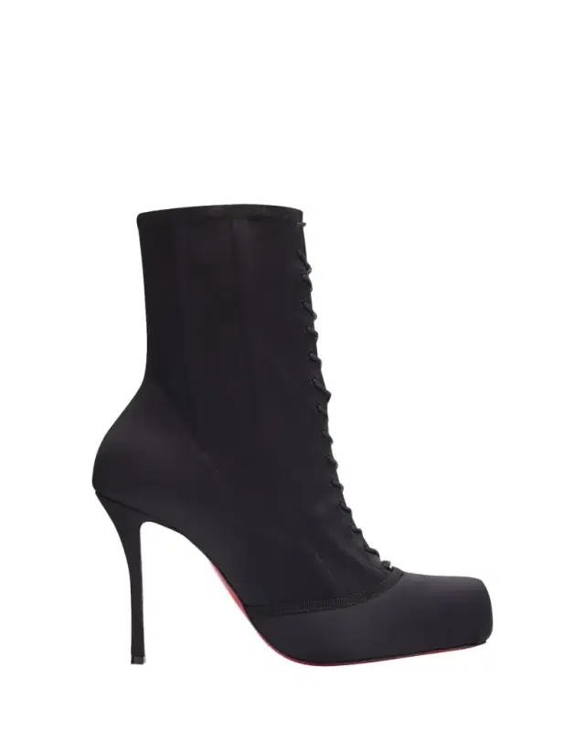 Christian Louboutin 100mm Pavlova Satin Booties