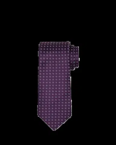 Charvet Men's Micro-Geometric Jacquard Silk Tie | Thumbnail 2
