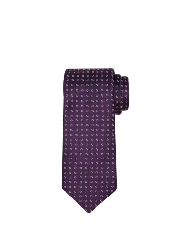Charvet Men's Micro-Geometric Jacquard Silk Tie | Thumbnail 1