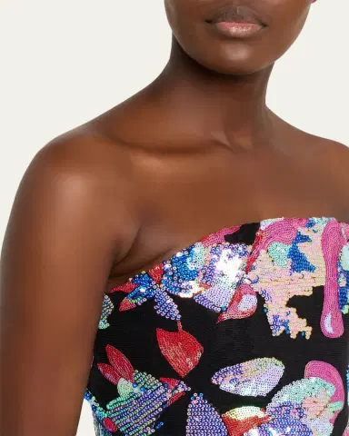 16Arlington Stell Sequined Floral Mini Dress | Thumbnail 5 16Arlington Stell Sequined Floral Mini Dress | Thumbnail 5