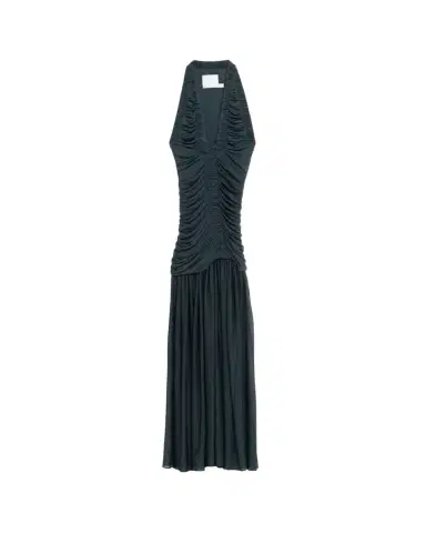 Christopher Esber Orion Pleated Plunge-Neck Gown | Thumbnail 1