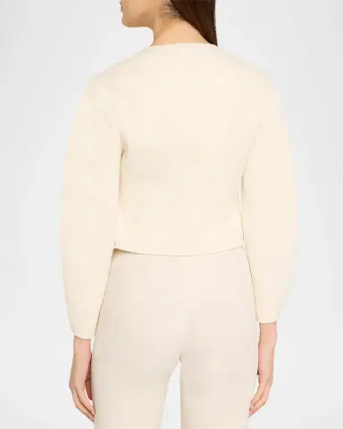 Akris Harriet Wool Crepe Crop Jacket | Thumbnail 2