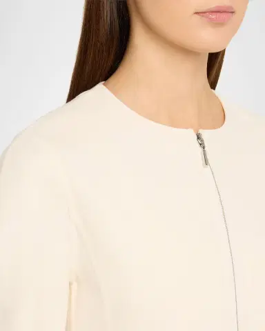 Akris Harriet Wool Crepe Crop Jacket | Thumbnail 4