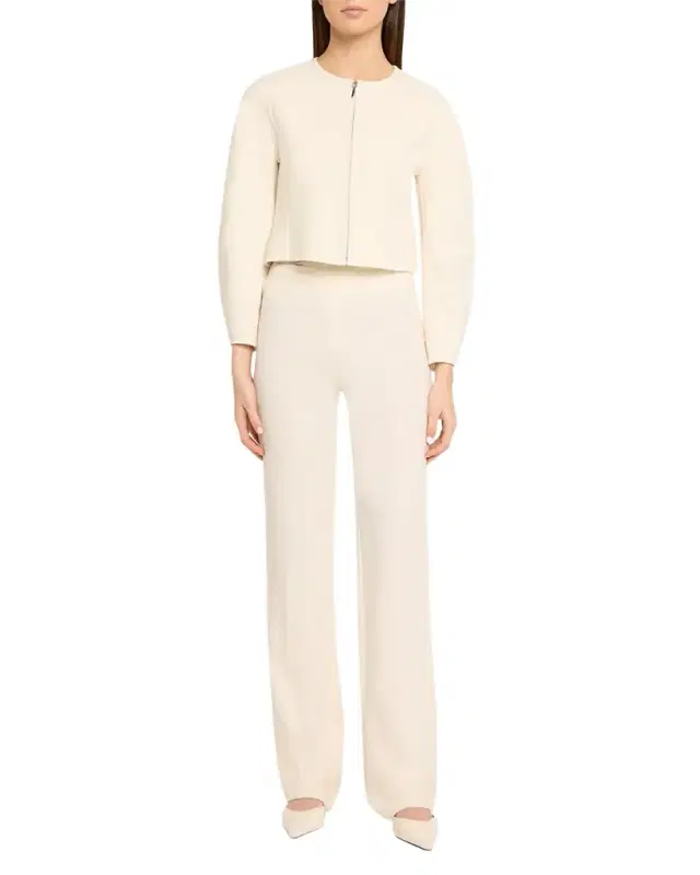 Harriet Wool Crepe Crop Jacket
