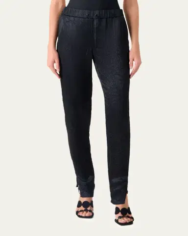 Akris punto Mike Crinkled Satin Ankle Jogger Pants | Thumbnail 4 Akris punto Mike Crinkled Satin Ankle Jogger Pants | Thumbnail 4
