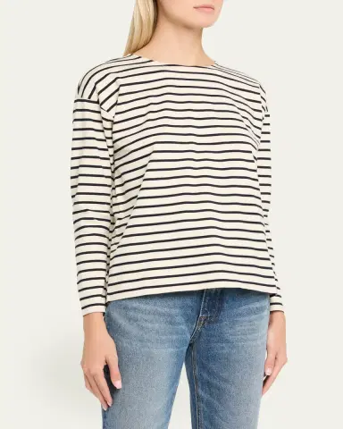 Kule The Boyfriend Striped Top | Thumbnail 4