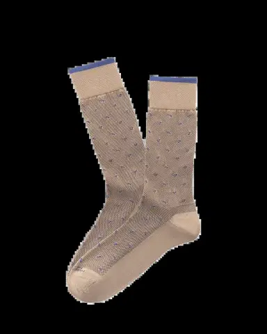 Marcoliani Men's Modal-Blend Paisley Crew Socks | Thumbnail 2