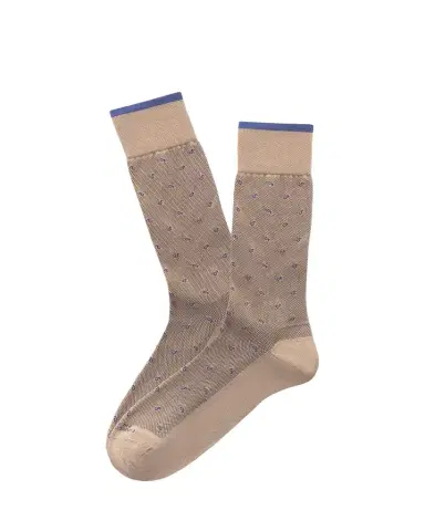 Marcoliani Men's Modal-Blend Paisley Crew Socks | Thumbnail 1