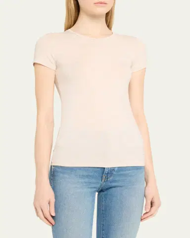 Majestic Filatures Soft Touch Short-Sleeve Crewneck T-Shirt | Thumbnail 4