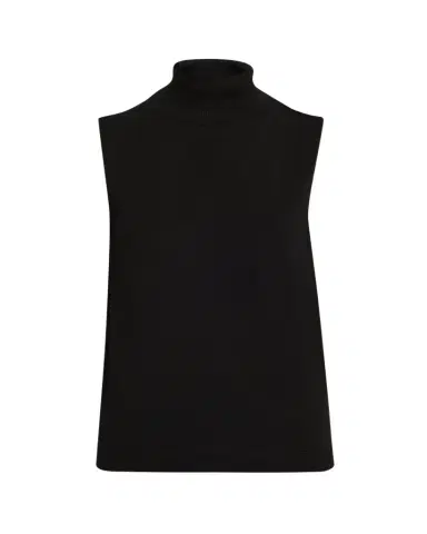Lafayette 148 New York Sleeveless Matte Crepe Turtleneck Pullover | Thumbnail 1 Lafayette 148 New York Sleeveless Matte Crepe Turtleneck Pullover | Thumbnail 1