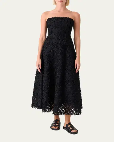 Akris punto 3D Floral Embroidered Bustier Top | Thumbnail 2