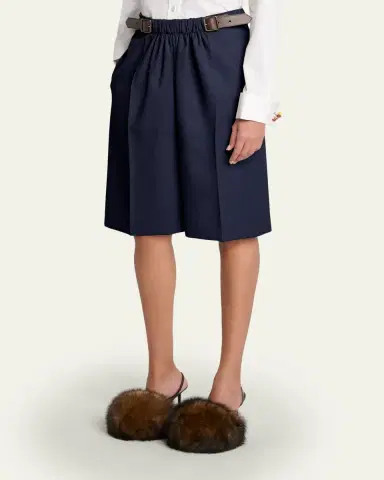 Loewe Belted Crop Straight-Leg Trousers | Thumbnail 4 Loewe Belted Crop Straight-Leg Trousers | Thumbnail 4