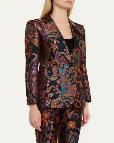 Etro Paisley Silk Brocade Jacket | Thumbnail 4 Etro Paisley Silk Brocade Jacket | Thumbnail 4