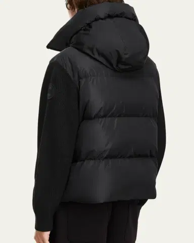 Canada Goose Men's HyBridge Wool-Knit Nylon Down Hooded Jacket | Thumbnail 3 Canada Goose Men's HyBridge Wool-Knit Nylon Down Hooded Jacket | Thumbnail 3