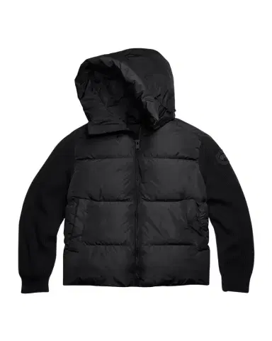 Canada Goose Men's HyBridge Wool-Knit Nylon Down Hooded Jacket | Thumbnail 1 Canada Goose Men's HyBridge Wool-Knit Nylon Down Hooded Jacket | Thumbnail 1