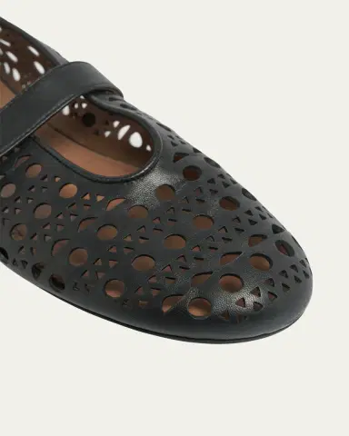 Alaïa Vienne Cutout Mary Jane Ballerina Flats | Thumbnail 3