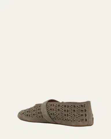 Alaïa Vienne Cutout Mary Jane Ballerina Flats | Thumbnail 6