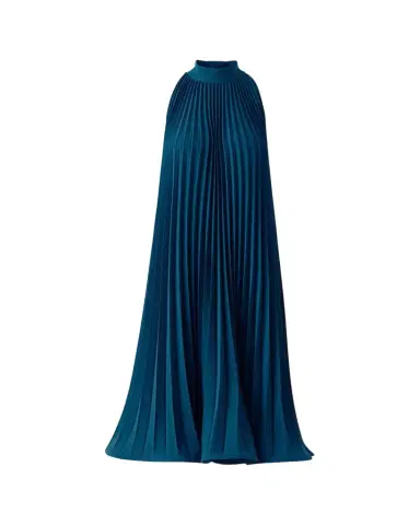 Akris punto Plisse Crepe Sleeveless Halter Midi Dress | Thumbnail 1 Akris punto Plisse Crepe Sleeveless Halter Midi Dress | Thumbnail 1