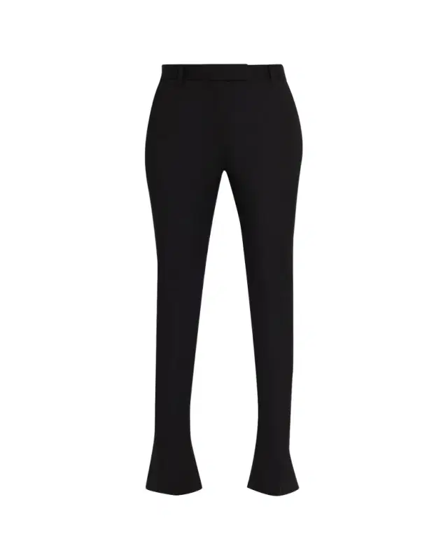 Lightweight Wool-Silk Flare Pants