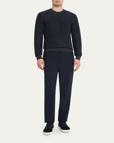 Vince Men's Geometric Jacquard Sweater | Thumbnail 2