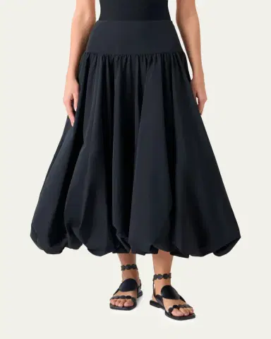 Akris punto Technical Taffeta Midi Bubble Skirt | Thumbnail 2 Akris punto Technical Taffeta Midi Bubble Skirt | Thumbnail 2