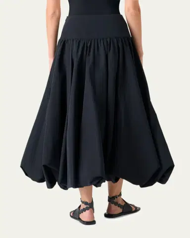 Akris punto Technical Taffeta Midi Bubble Skirt | Thumbnail 3 Akris punto Technical Taffeta Midi Bubble Skirt | Thumbnail 3