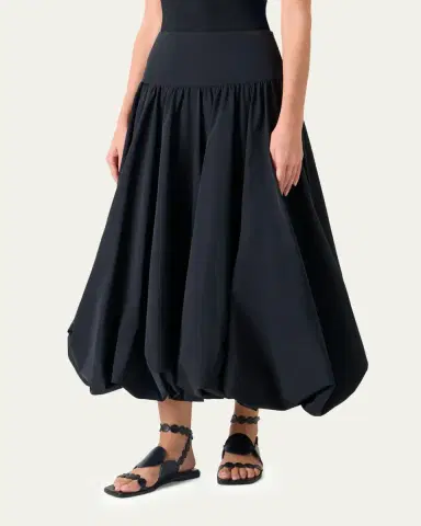 Akris punto Technical Taffeta Midi Bubble Skirt | Thumbnail 4 Akris punto Technical Taffeta Midi Bubble Skirt | Thumbnail 4