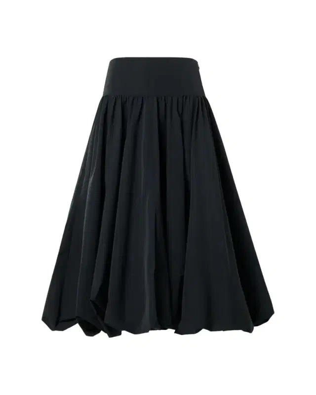 Technical Taffeta Midi Bubble Skirt