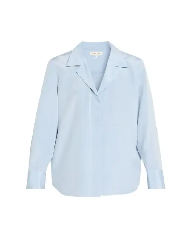 Lafayette 148 New York Pleated Button-Down Shirt