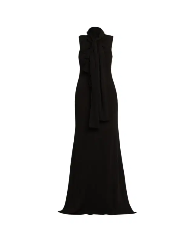 Fluid Jersey Bow Dress