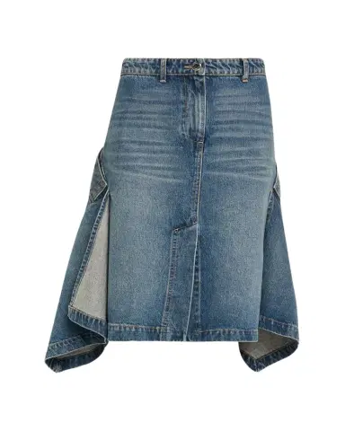Brandon Maxwell Frankie Denim Handkerchief Skirt | Thumbnail 1
