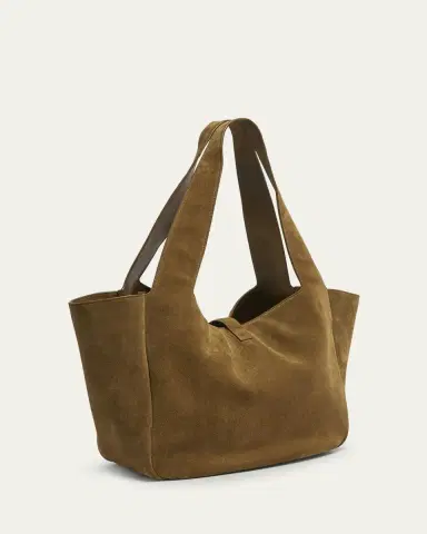 Saint Laurent Le 5 À 7 Bea YSL Cabas Tote Bag in Suede | Thumbnail 3
