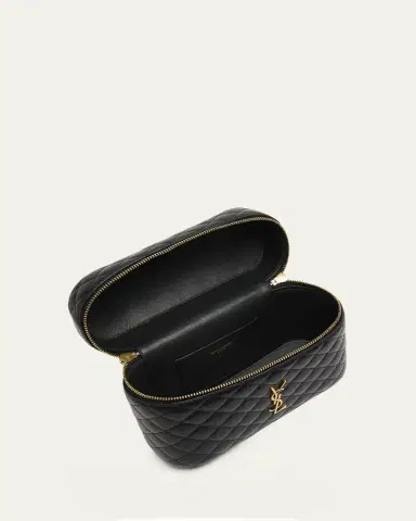 Saint Laurent Gaby Large YSL Vanity Bag in Quilted Leather | Thumbnail 4