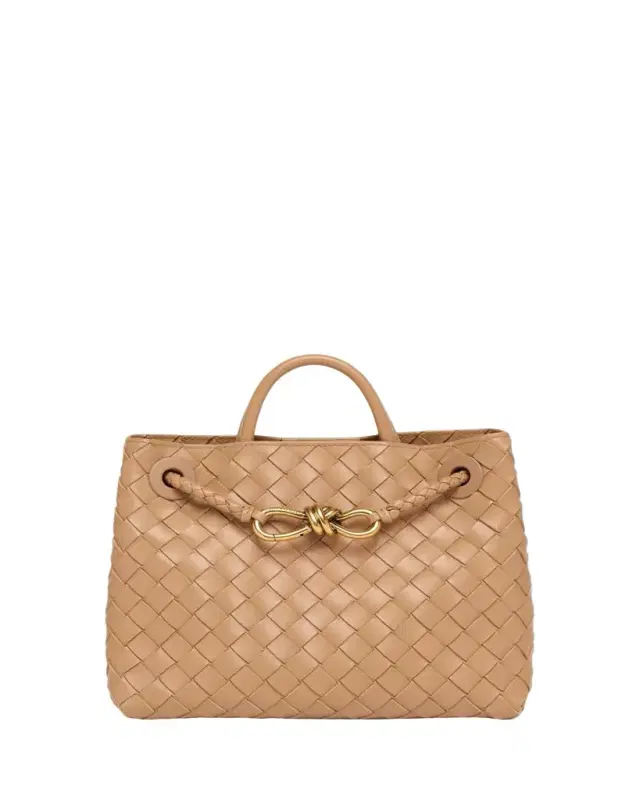 Andiamo Small Leather Top-Handle Bag