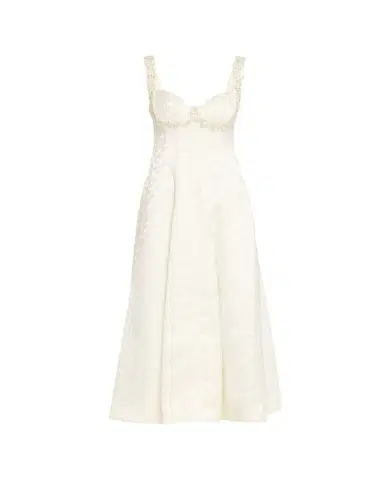 Simkhai Charlotte Beaded Floral Jacquard Midi Dress | Thumbnail 1