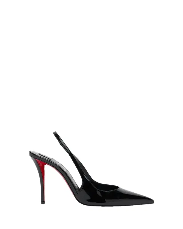 Christian Louboutin 100mm Miss Z Patent Leather Slingback Pumps