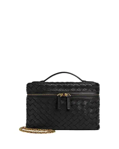 Bottega Veneta Small Soft Vanity Intrecciato Leather Crossbody Bag | Thumbnail 1 Bottega Veneta Small Soft Vanity Intrecciato Leather Crossbody Bag | Thumbnail 1