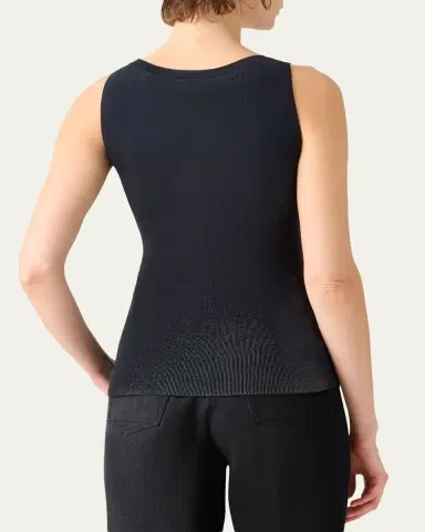 Akris Two-Tone Grid Knit Tank Top | Thumbnail 7 Akris Two-Tone Grid Knit Tank Top | Thumbnail 7