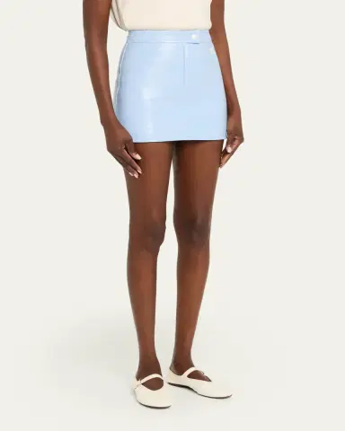 Courreges Reedition Vinyl Mini Skirt | Thumbnail 4