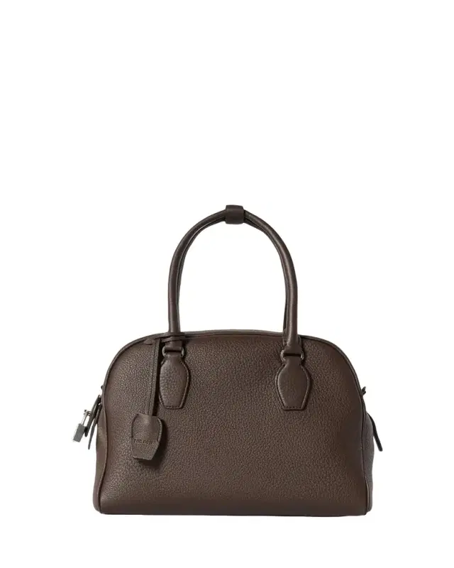 THE ROW India 10.0 Top-Handle Bag in Calfskin Leather