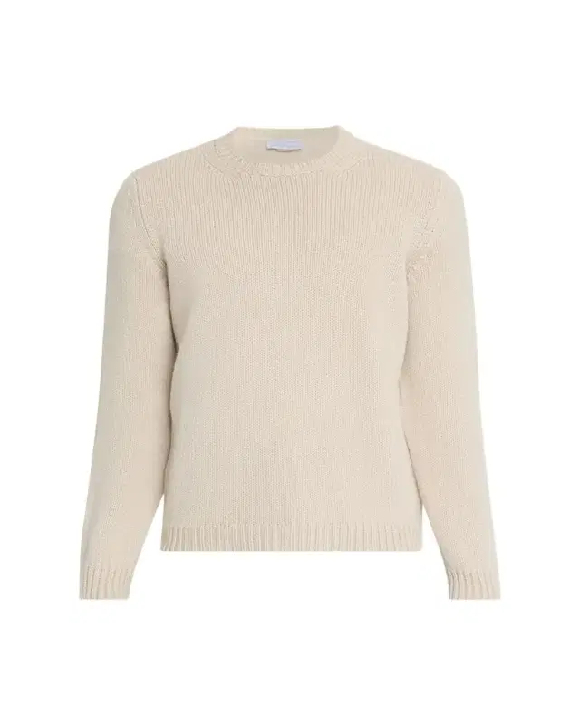 Men's Plain Knit Cashmere Crewneck Sweater