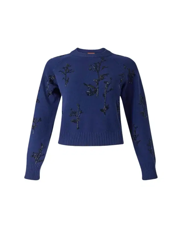 Altuzarra Paulie Beaded Crewneck Sweater