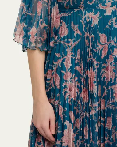 Etro Pleated Paisley Maxi Dress | Thumbnail 5 Etro Pleated Paisley Maxi Dress | Thumbnail 5