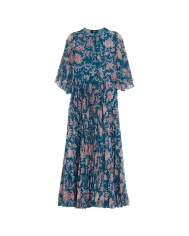 Etro Pleated Paisley Maxi Dress | Thumbnail 1 Etro Pleated Paisley Maxi Dress | Thumbnail 1