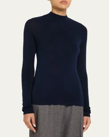 MAJESTIC FILATURES Fine Knit Merino Wool-Silk Sweater | Thumbnail 4 MAJESTIC FILATURES Fine Knit Merino Wool-Silk Sweater | Thumbnail 4