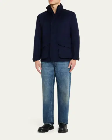 Sease Men's Uptown Padded Cashmere Parka Jacket | Thumbnail 2 Sease Men's Uptown Padded Cashmere Parka Jacket | Thumbnail 2