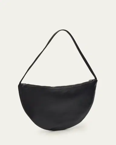 The Row Izzy Small Crescent Shoulder Bag in Leather | Thumbnail 3 The Row Izzy Small Crescent Shoulder Bag in Leather | Thumbnail 3