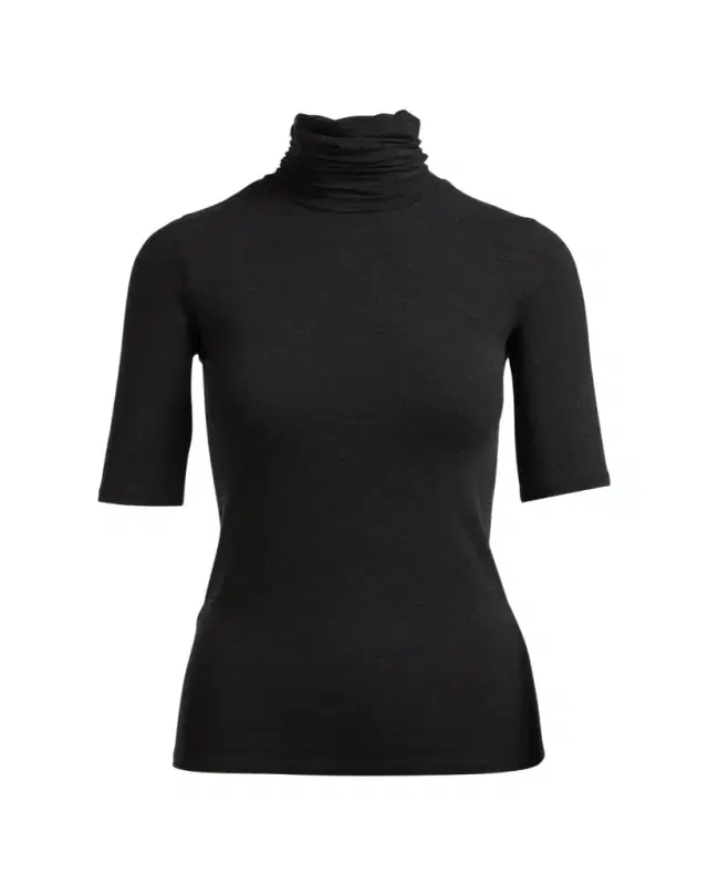 Soft Touch Half-Sleeve Turtleneck